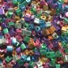 50g 3x3mm Metallic Mixed Tiny Cube Beads